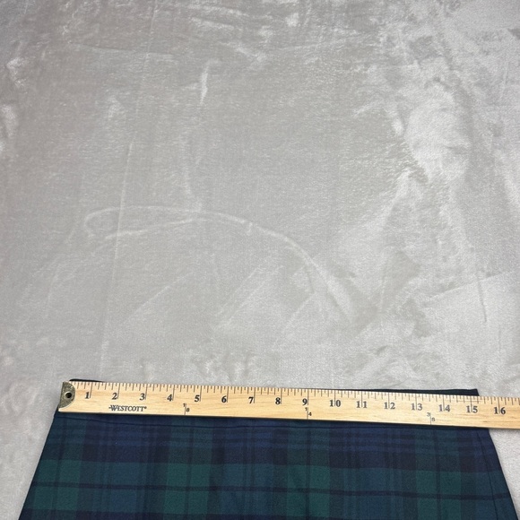 J.Crew Factory Wool Blend The Pencil Skirt Blue Black Green Tartan Plaid Size 6 - Picture 7 of 13